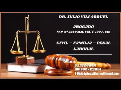 Servicios Otros Servicios ASESORAMIENTO JURÍDICO - DR. JULIO VILLARRUEL - ABOGADO